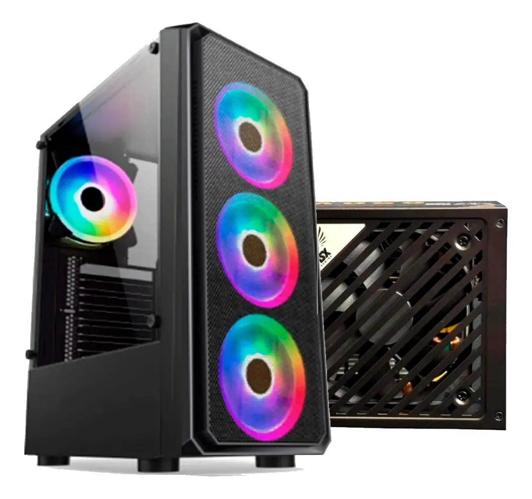 Gabinete NSX GAMER AIRFLOW 902M + Fuente 650W 80 Plus Bronze