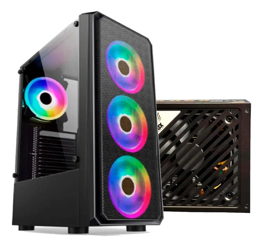 Gabinete NSX GAMER AIRFLOW 902M + Fuente 650W 80 Plus Bronze