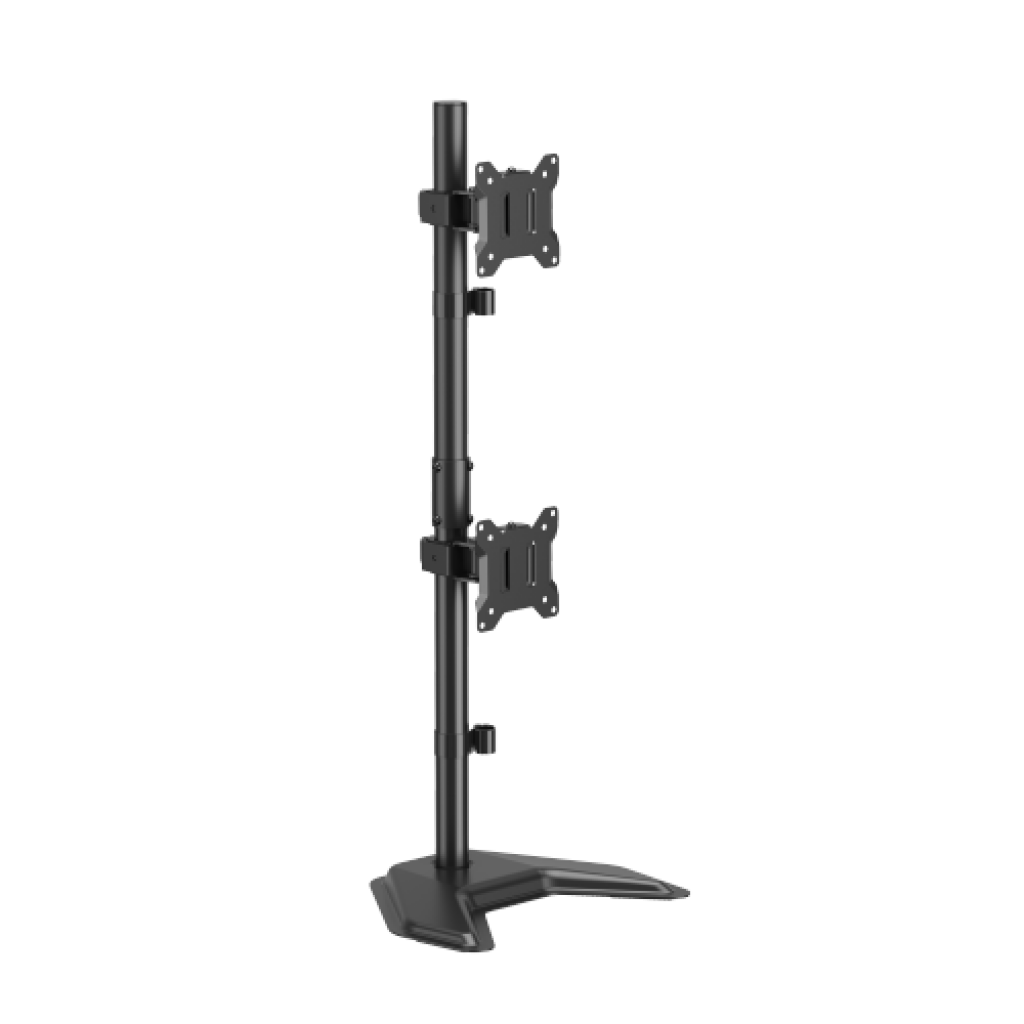 Soporte doble vertical c/base p/escritorio 17"-32" VF-LDT110-T02V