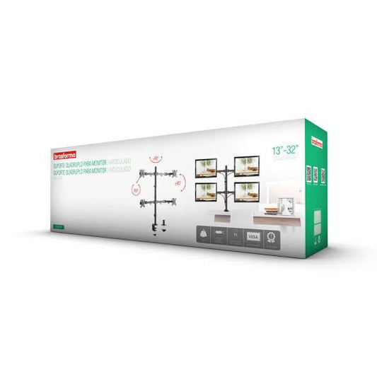 Soporte para 4 Monitores BRASFORMA BM740