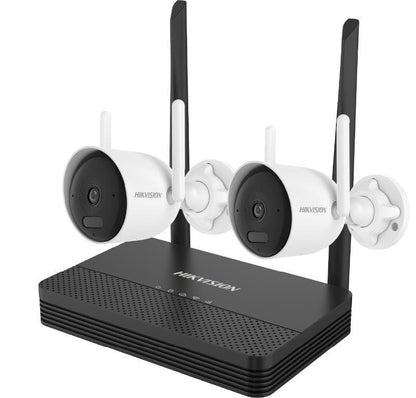 Kit 2 cámaras bullet WiFi + NVS Hikvision NKS422WBH